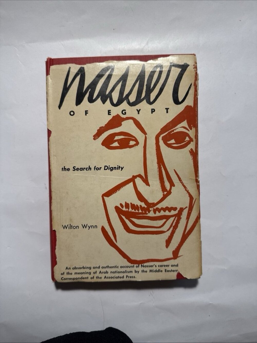 Nasser Of Egypt: The Search For Dignity Dust jacket Hardback Book 1959